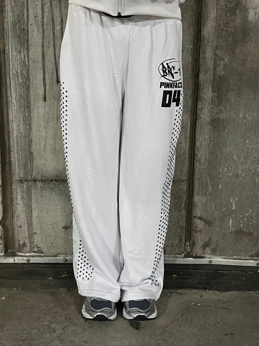 WHITE CONFETTI SWEATS